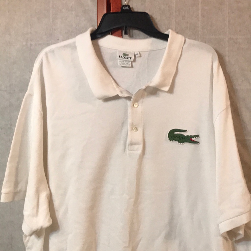 Lacoste White Polo Sz 11r (2x) Nwot